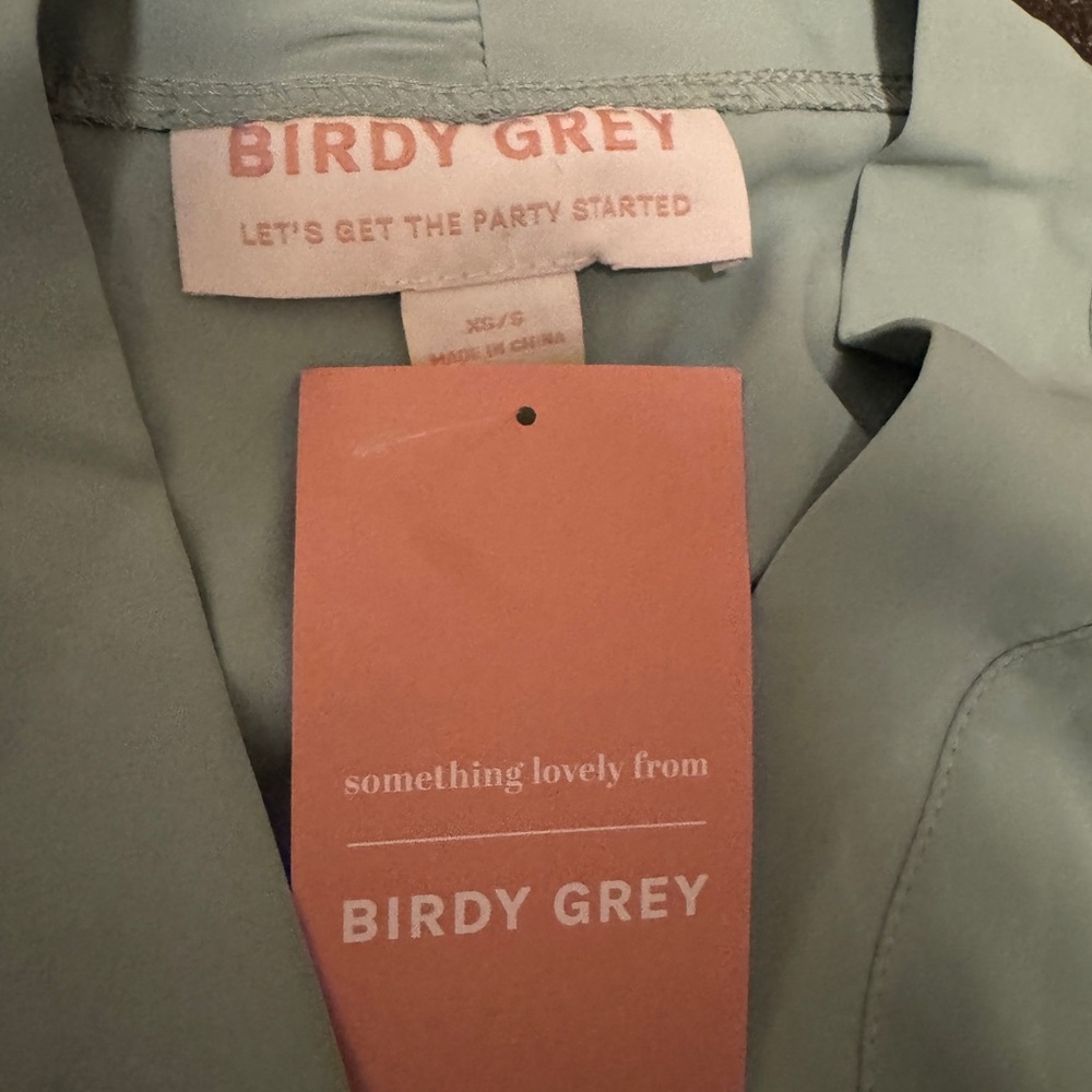 Birdy Grey Kenny Ruffle Sage Robe - Picture 3 of 4